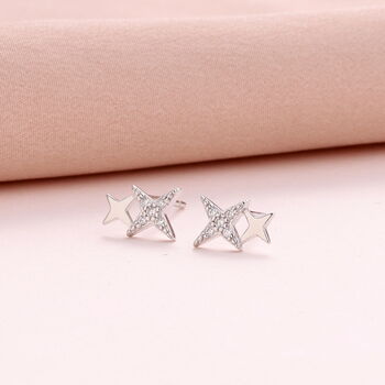 40th Sparkle Star Earrings In Terrarium Bottle, 7 of 7