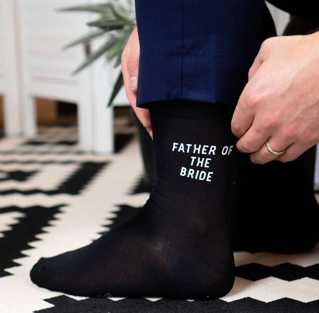 Father Of The Bride Or Groom Wedding Socks, 1 of 2