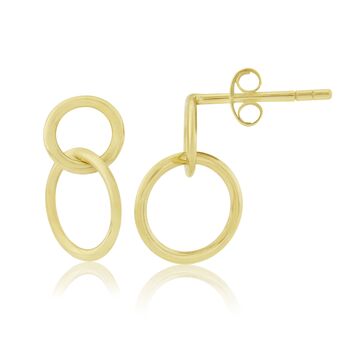 Kelso Yellow Gold Plated Interlinking Rings Collection, 7 of 8