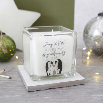 Grandparents First Christmas Penguin Scented Candle, 4 of 6