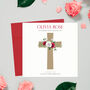 Communion, Christening Or Confirmation Card Red Roses, thumbnail 3 of 5