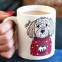 Personalised Christmas Dog Lover Stocking Filler Mug, thumbnail 2 of 10