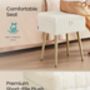 Rectangular Vanity Stool Storage Footrest Ottoman, thumbnail 3 of 6