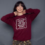 Only Here For The Mulled Wine Christmas Sweatshirt, thumbnail 5 of 6