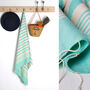 Personalised Handwoven Cotton Beach And Bath Towel, thumbnail 6 of 12