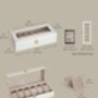 Velvet Lining Watch Box Six Slots Display Storage Case, thumbnail 2 of 6