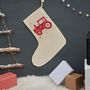 Personalised Christmas Tractor Stocking, thumbnail 1 of 4