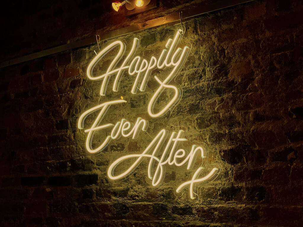 Happily Ever After Neon Sign Next Day Delivery By Marvellous Neon ...