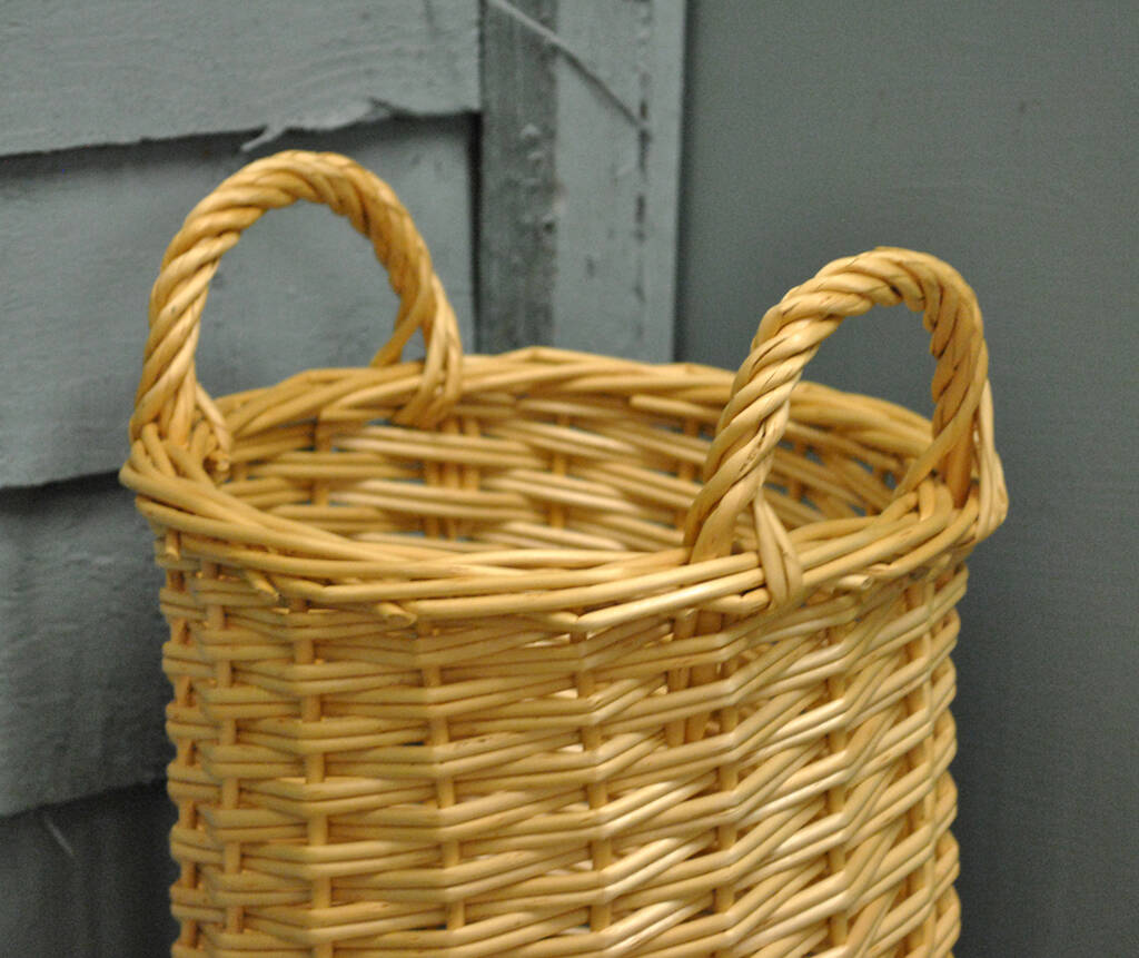 Wicker Umbrella Storage Basket By Garden Selections