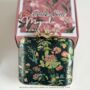 Seville | Printed Silk Embellished Dark Green Clutch, thumbnail 2 of 5