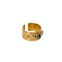 Wide Band 18k Gold Plated Contemporary Ring, thumbnail 2 of 2