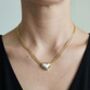 Kokoro Mixed Metals Heart Necklace, thumbnail 3 of 4