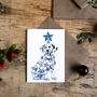 Dalmatian With Star Christmas Greetings Card, thumbnail 1 of 3