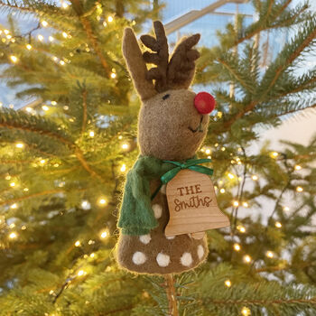 Rudolph Felt Christmas Tree Topper, 2 of 2