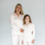 Personalised Mum And Daughter Pink Silky Pyjama Set, thumbnail 6 of 8