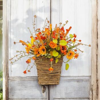 Autumn Fall Basket Door Wreath, 12 of 12