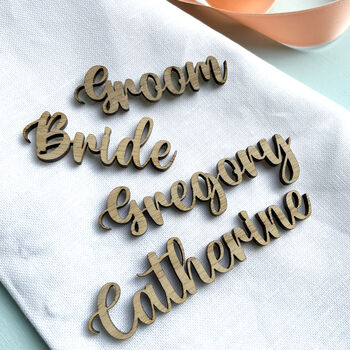 Script Name Wedding Place Setting, 4 of 6