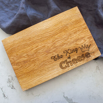 Oak Wooden King Cheese Board, 2 of 3