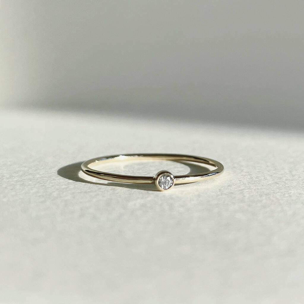 Tiny Diamond Ring, 1 of 2
