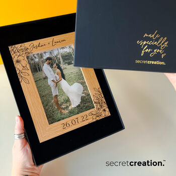 Personalised Wedding Anniversary Picture Frame Gift, 2 of 10