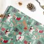 Personalised Christmas Dogs Wrapping Paper, thumbnail 2 of 6