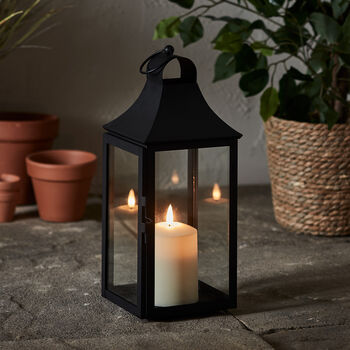 Albury Regular Garden Lantern With LED Candle, 2 of 3