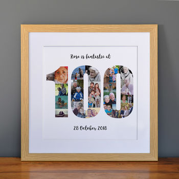 Personalised 100th Birthday Photo Collage, 2 of 9