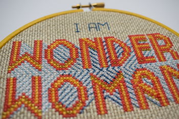 Wonder Woman Cross Stitch Kit, 2 of 5