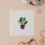 Potted Plant Mini Counted Cross Stitch Kit, thumbnail 2 of 3