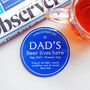 Personalised Blue Plaque Coaster For Dad, thumbnail 5 of 5