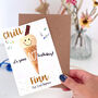 Personalised Ice Cream 10th Birthday Card, thumbnail 2 of 6