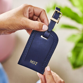 Personalised Leather Luggage Tag, 4 of 12