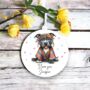 Personalised Bull Terrier Hippie Decoration, thumbnail 1 of 2