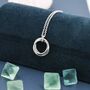 Three Interlocking Circles Pendant Necklace, thumbnail 8 of 12