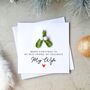 Crochet Mistletoe Wife Christmas Card, thumbnail 1 of 3