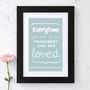 Personalised 'You Are Loved' Art Print, thumbnail 3 of 10