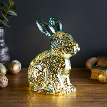 Mottled Glass Illuminated Bunny, 2 of 3