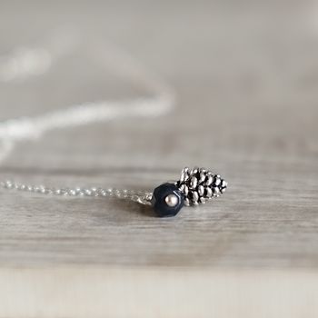 Tiny Pine Cone Charm Necklace, 4 of 12