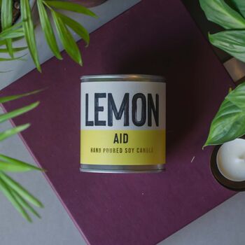 'Lemon Aid' Fizzy Lemon Scented Candle, 2 of 4