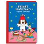 Feast Navidad Funny From The Dog Christmas Dinner Card, thumbnail 1 of 2