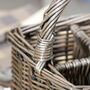 Wicker Four Section Cutlery Basket, thumbnail 4 of 5