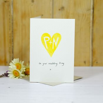 Personalised Hand Painted Heart Card, 8 of 12