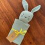 Personalised Organic Cotton Easter Bunny Baby Comforter, thumbnail 12 of 12