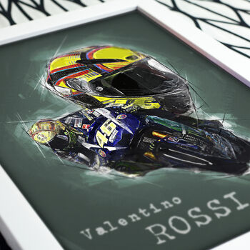Valentino Rossi Wall Art Poster, 3 of 4