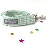 Green Dog Collar And Lead For Girl Or Boy Dogs, thumbnail 4 of 7