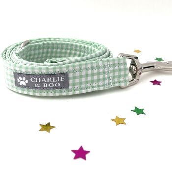 Green Dog Collar And Lead For Girl Or Boy Dogs, 4 of 7