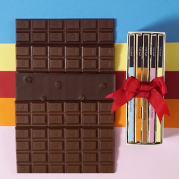 Five Bars Of Chocolate In A Thank You Gift Box, 3 of 12