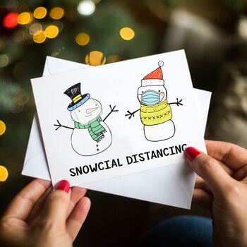 Funny Social Distancing Christmas Card By Of Life & Lemons ...