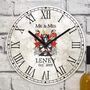 Personalised Marble Effect Clock With Your Family Crest, thumbnail 1 of 2