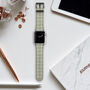 Chalk Grid Vegan Leather Apple Watch Band, thumbnail 3 of 6